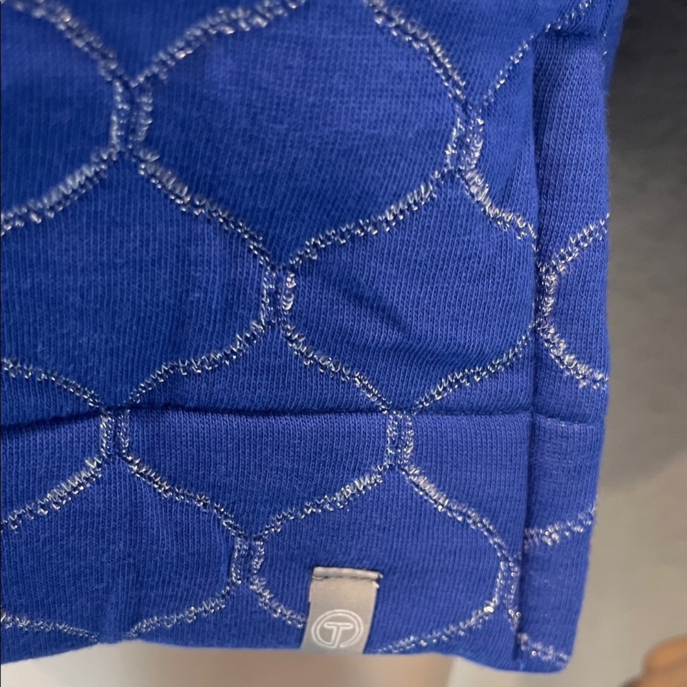 NWT Talbots Blue Quilted Sweatshirt - Picture 7 of 7